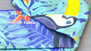 ผ้าขนหนูชายหาดแบบกำหนดเอง นุ่มทนทาน & ปราศจากทราย