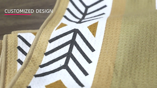 ผ้าขนหนูชายหาดกันทรายพิมพ์ลายดิจิตอลแบบกำหนดเอง